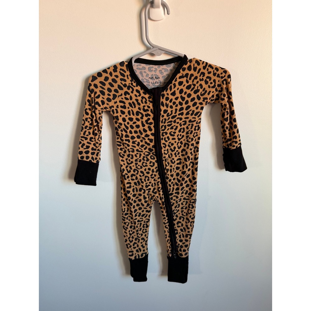 Little Sleepies Leopard Print Zippy Bamboo Sleeper 0-3 Months